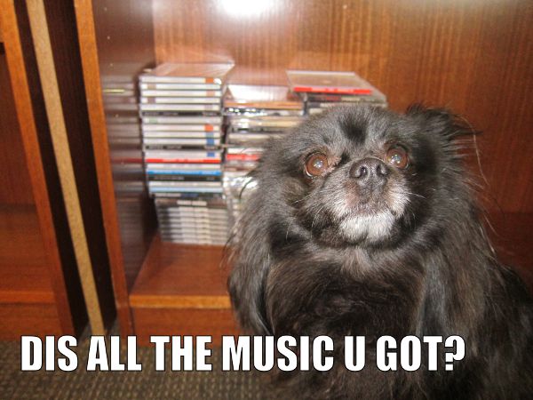 Dis all the music you got?