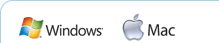 Windows and Mac logos