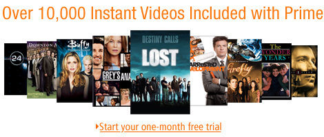 Amazon Prime now includes unlimited, commercial-free, instant streaming of thousands of movies and TV shows