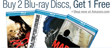Buy 2 Blu-ray discs, Get 1 Free