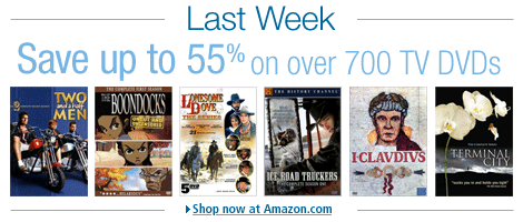 Save up to 55% on over 700 TV DVDs