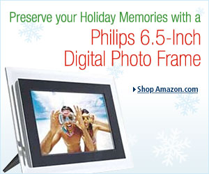 Preserve your memories with a Philips 6.5-inch digital photo frame