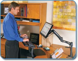 3M MA200MB Easy-Adjust Desk Mount Monitor Arm