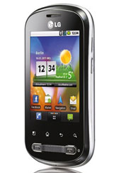 LG P350 mit vorinstallierten Social Media Clients