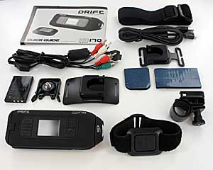 Drift HD170 Stealth and accessories