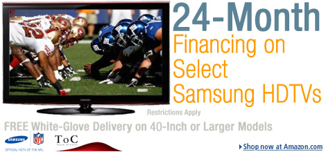24-month Financing and Free White-Glove Delivery on Select Samsung HDTVs offered by Amazon.com
