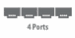 4 ports