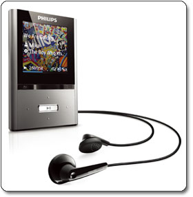Philips GoGear Vibe 8 GB MP3 Player (Gunmetal) SA2VBE08K/17