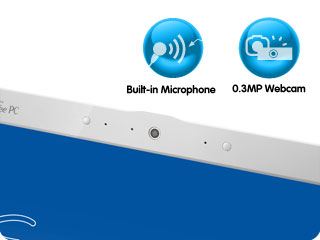 Built-in webcam and microphone for convenient communication