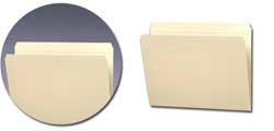 Reinforced Straight-Cut Top Tab File Folders in Manila (Letter) 10310