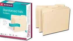 Reinforced 1/3-Cut Top Tab File Folders in Manila (Letter) 10334