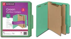 Smead 100% Recycled Classification Folders 14057