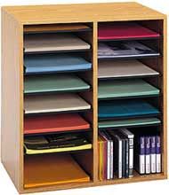 Modern wood organizer