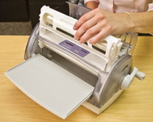 Simple drop-in material cartridges