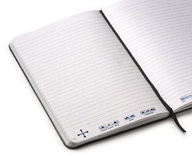 Image of open lined journal.
