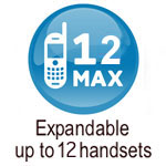 expandable up to 12 handsets