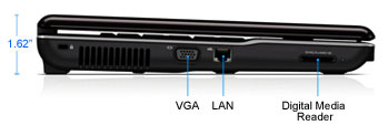 Compaq Presario CQ61-420us Laptop PC Left Side