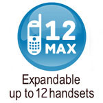 expandable up to 12 handsets