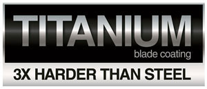 Long-lasting titanium-coated blades