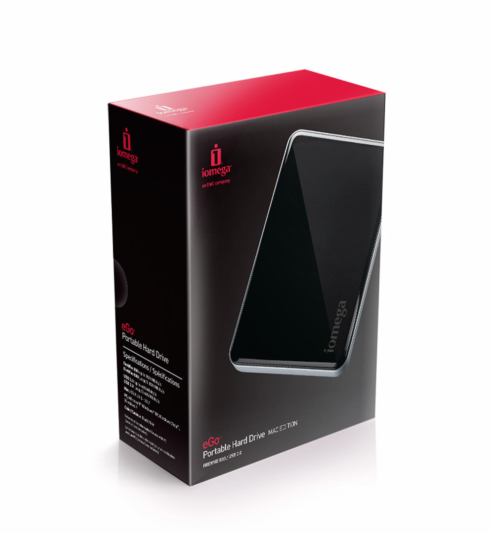 Iomega eGo 500 GB FireWire 800 Portable External Hard Drive Mac Edition