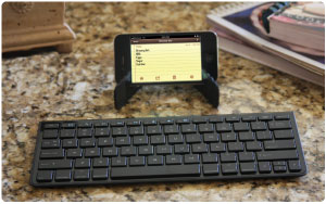 The keyboard makes typing more comfortable than struggling with phone keypads.