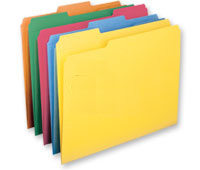 Reinforced 2-Ply Tabs, rainbow of colors