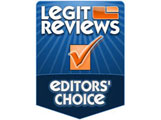 Legit Reviews editor's choice Award