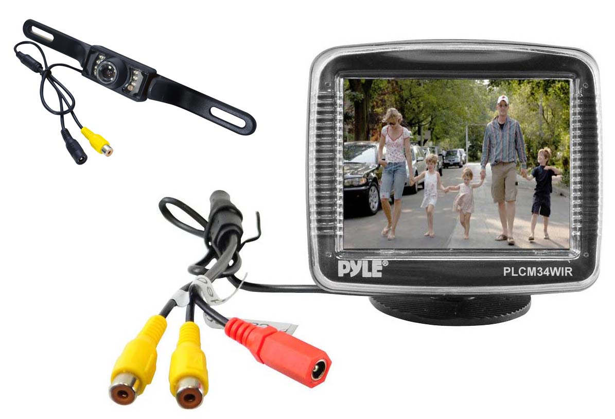 Pyle PLCM34WIR 3.5Inch Monitor Wireless BackUp Rearview
