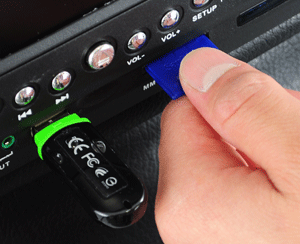 Just stick your card in the slot and you can enjoy movies and music right from your computer!
