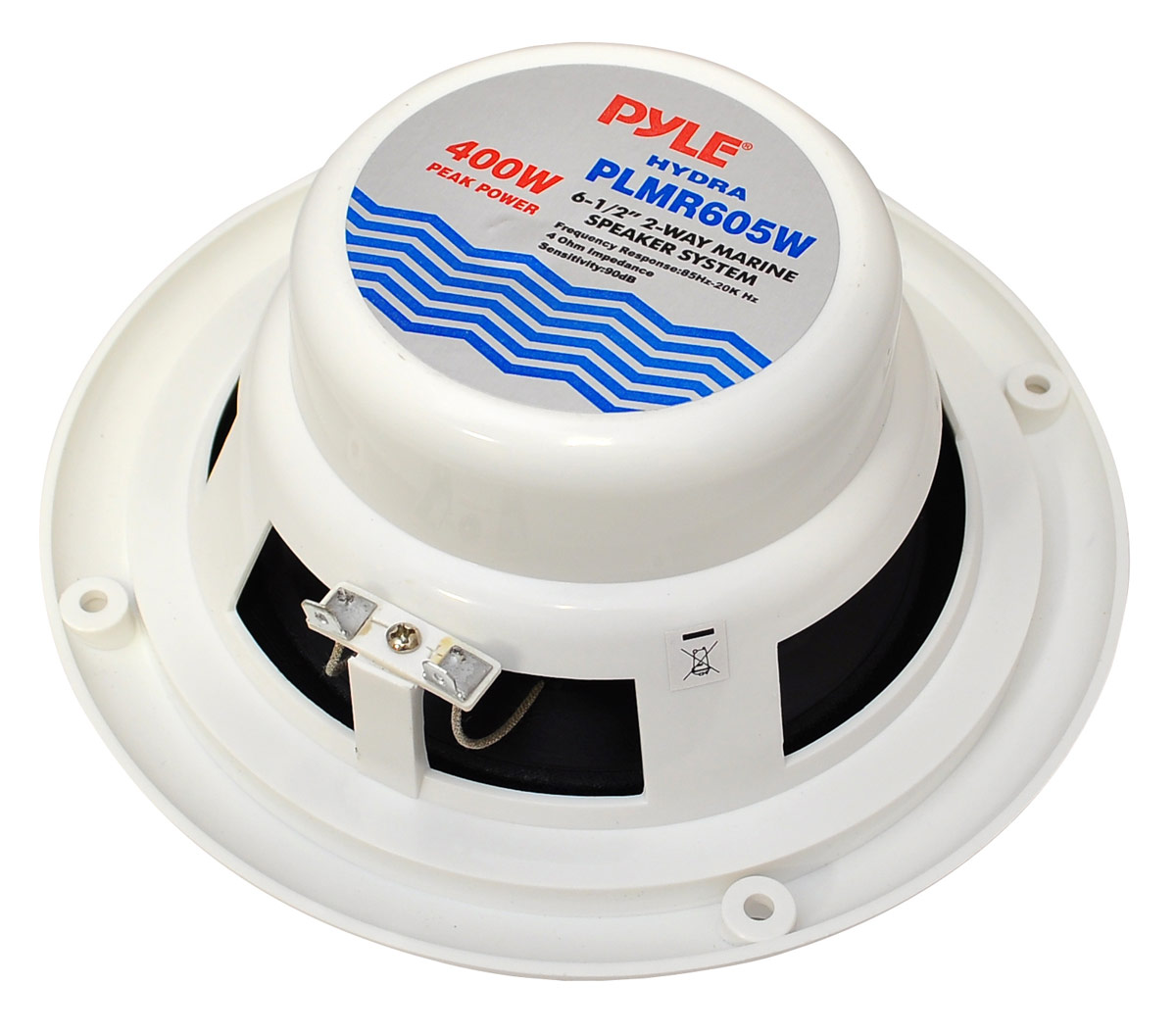 Pyle PLMR605W Dual 6.5'' Waterproof Marine Speakers, 2Way Full Range