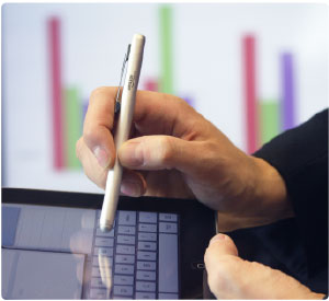 Le stylet Executive est id&eacute;al pour tous les appareils &agrave; &eacute;cran tactile