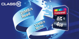 Transcend SDHC Class 10 Ultimate Speed