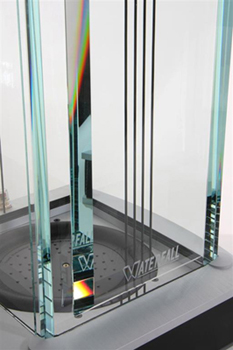 Waterfall Niagara base Waterfall Audio Niagara Diamond Glass Floor Standing Loudspeakers   Pair