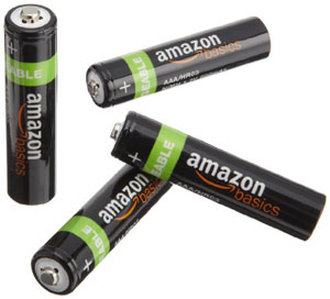 The AmazonBasics AAA Rechargeable Batteries