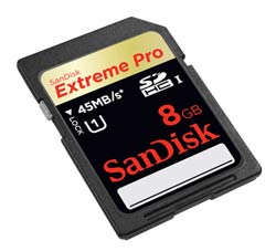 SanDisk Extreme Pro SDHC UHS-1 memory card