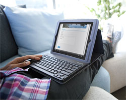 Belkin Keyboard Folio for iPad2 Lifestyle Shot