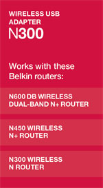 Belkin N300 Wireless USB Adapter Compatibility