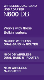 Belkin N600 DB Wireless Dual Band USB Adapter Compatibility
