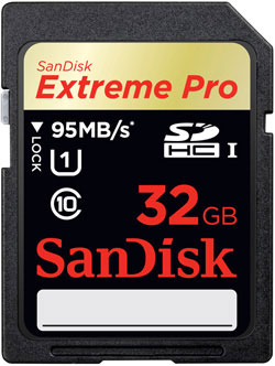 SanDisk Extreme Pro SDHC/SDXC UHS-I Memory Card Product Shot