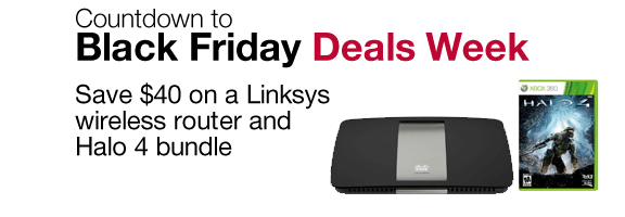 Save $40 on a Linksys wireless router and Halo 4 bundle