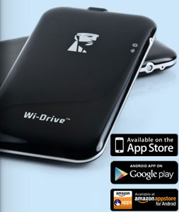 Kingston Wi-Drive Wi-Fi Enabled Storage