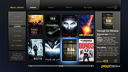 Watch movies, TV shows, and home videos.