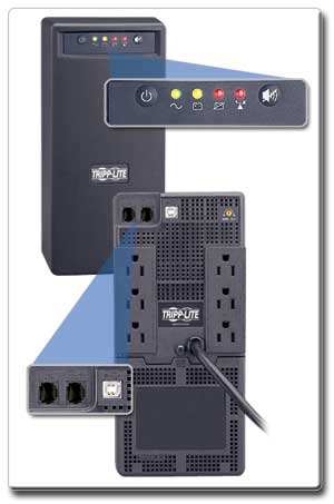 SMART750USB Tel/Ethernet Surge Suppression and LEDs