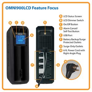 OMNI900LCD Feature Focus