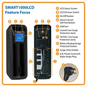 SMART1000LCD Feature Focus