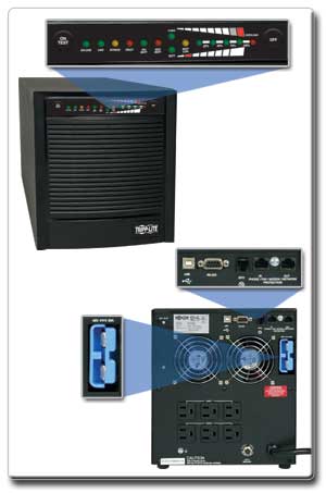 LEDs, USB/DB9 Ports and Tel/Ethernet Surge Suppression