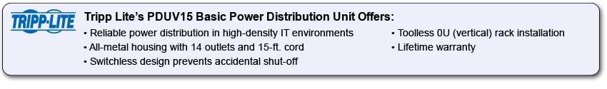 Tripp Lite's PDUV15 Basic Power Distribution Unit Offers: