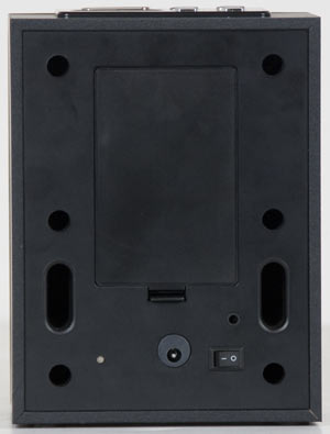 The bottom battery compartment of the Grace Digital Audio portable Allegro Wi-Fi Radio The bottom battery compartment of the Grace Digital Audio portable Allegro Wi-Fi Radio