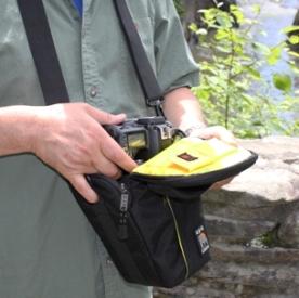 This  is  a  picture  of  an individual  using  the  bag