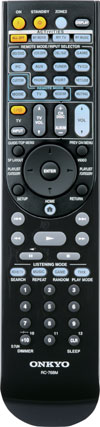 RI remote controller included with the Onkyo TX-SR708 7.2-Channel Network A/V Receiver RI remote controller included with the Onkyo TX-SR708 7.2-Channel Network A/V Receiver